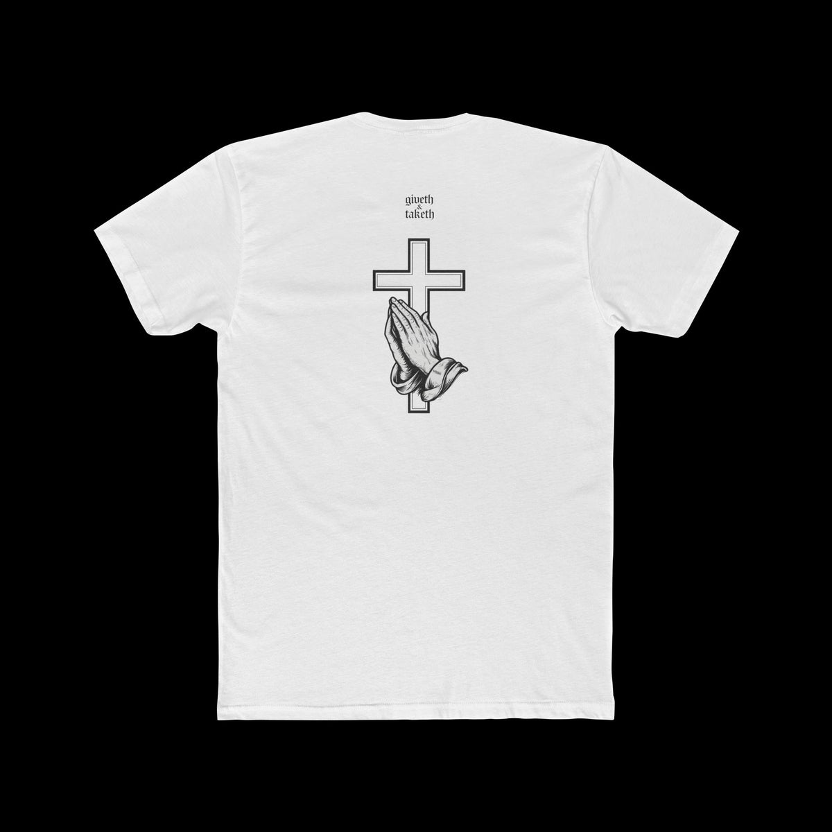 Praying Hands Cross T‑Shirt — Religious Graphic Tee