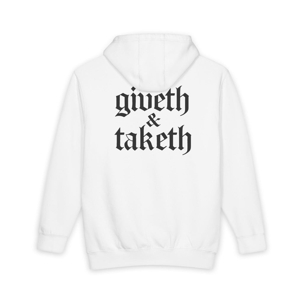 Jesus Giveth & Taketh Hoodie — Christian Faith Pullover