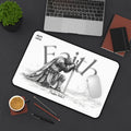 Faith Desk Mat — Psalm 144:1 Knight Praying Mousepad