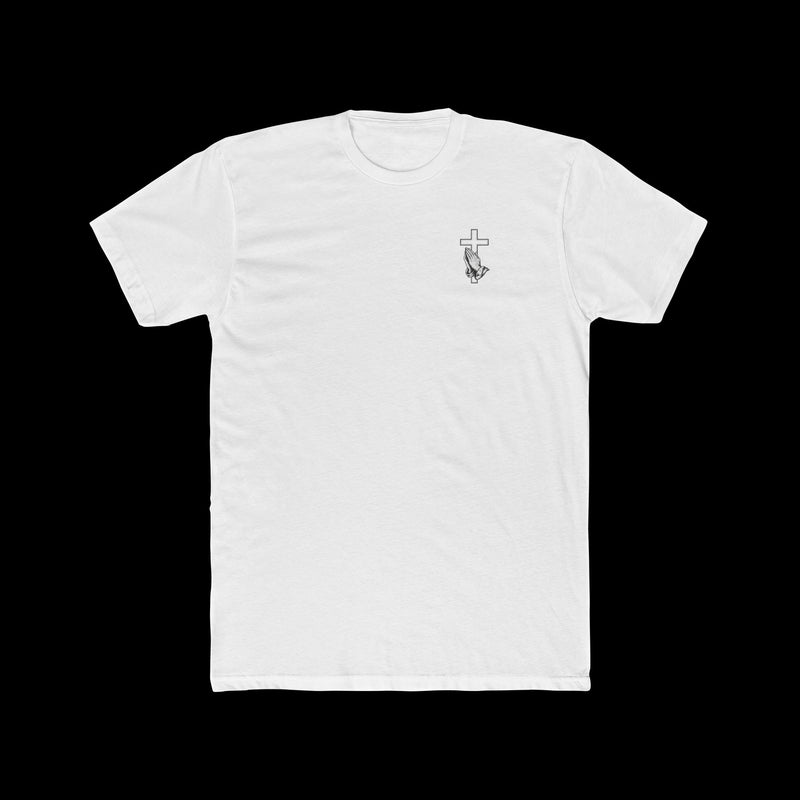 Praying Hands Cross T‑Shirt — Religious Graphic Tee
