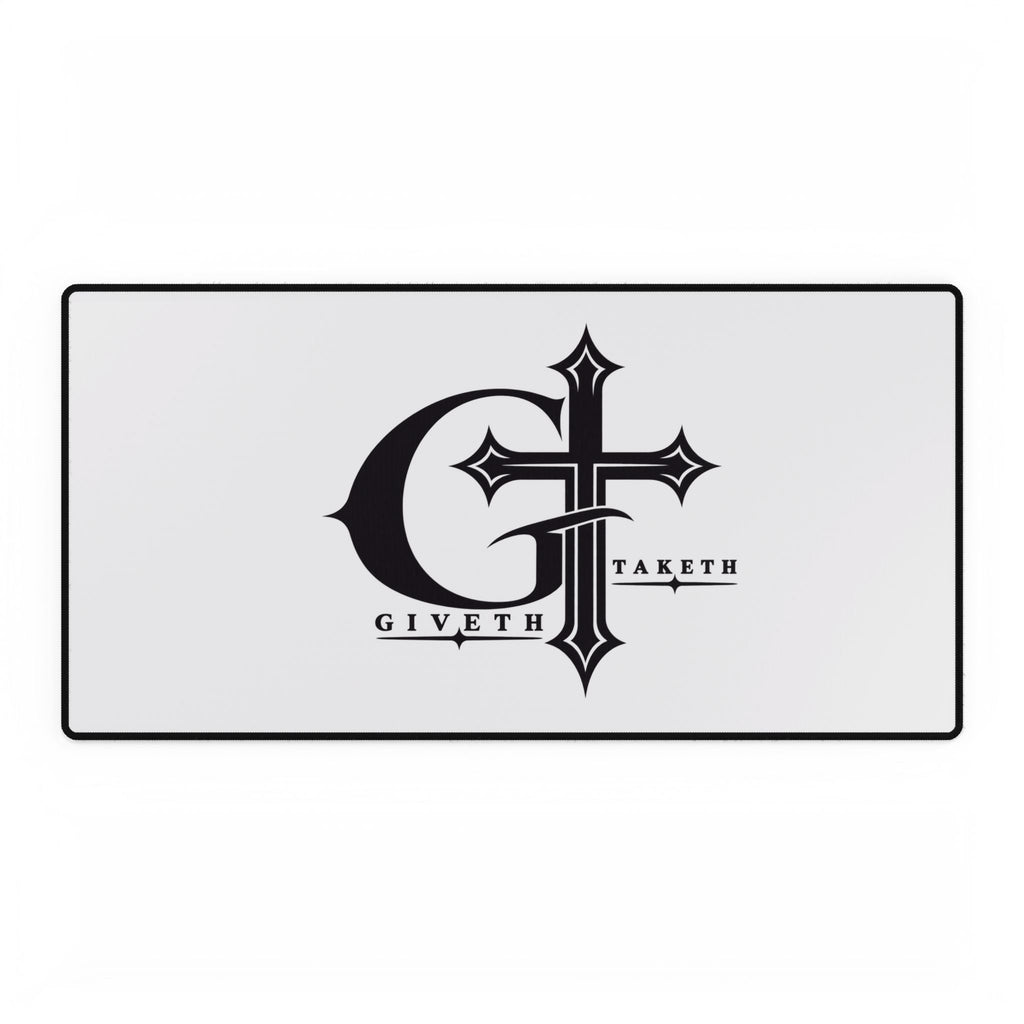 Giveth Taketh Gothic Cross Desk Mat — Large Gaming/Work Mousepad